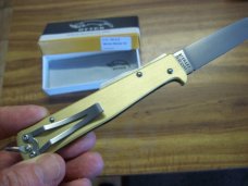 Otter Mercator Solingen Germany Handmade Solid Brass W/Clip UNUSED NIB