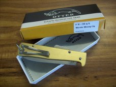 Otter Mercator Solingen Germany Handmade Solid Brass W/Clip UNUSED NIB