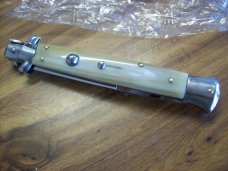 Renzo Beltrame 11" Stiletto Automatic Swivel Bolster Bayonet W/Honey Horn Handles Beauty!