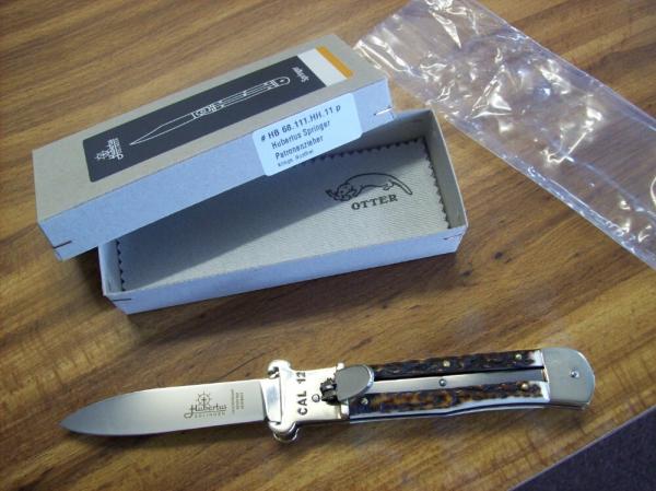 Hubertus Knife Shellpuller Patronenzieher Solingen Germany Large Size 11 UNUSED NIB.