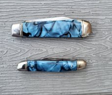 A Pair of Vintage Richards Pocket Knives, Sheffield England, Nice Celluloid Handles