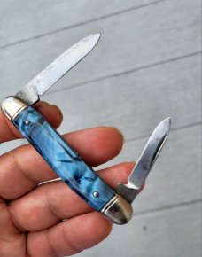 A Pair of Vintage Richards Pocket Knives, Sheffield England, Nice Celluloid Handles