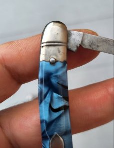 A Pair of Vintage Richards Pocket Knives, Sheffield England, Nice Celluloid Handles