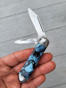 A Pair of Vintage Richards Pocket Knives, Sheffield England, Nice Celluloid Handles