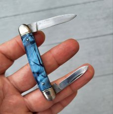 A Pair of Vintage Richards Pocket Knives, Sheffield England, Nice Celluloid Handles