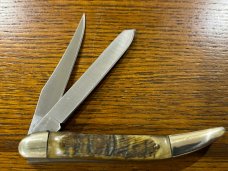 Kisssing Krane Robert Klaas No. 15 2-Blade Toothpick Folding Knife w/Bone Scales Germany