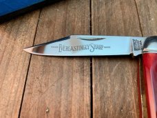Schrade+ Heritage Series Split Backspring Whittler Smooth Red Bone 1983