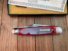 Schrade+ Heritage Series Split Backspring Whittler Smooth Red Bone 1983