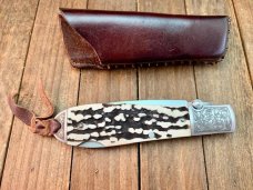 A.G. Russell Agents Knife Shaved Stag ATS-34 Blade