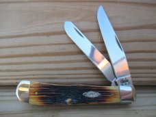 Case XX Antique Barnboard Jigged 6254 Trapper  SS 