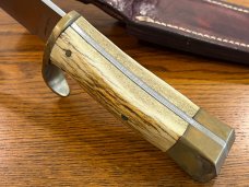 Parker Cut. Co. 11 1/2" Clip Point Hunting Knife w/ Stag Scales