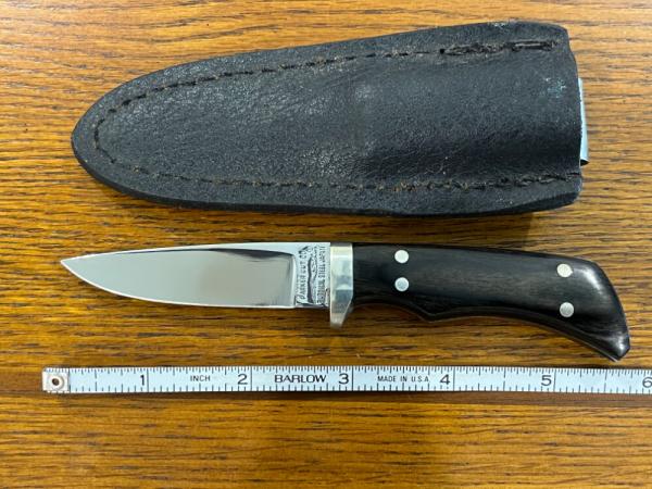 Parker Cut. Co. 5 5/8" Drop Point Hunting Knife w/Pakkawood Scales Japan