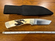 Parker Cut. Co. 6 1/8" American Tanto Blade w/Stag Scales Japan