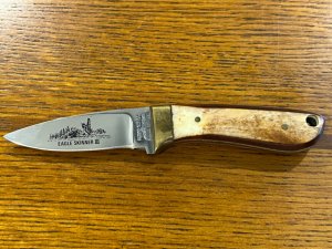 Parker Cut. Co. 5" Eagle Skinner III Fixed Blade Drop Point Knife w/Smooth Bone Scales