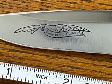 Parker Cut. Co. 6 1/2" Drop Point Hunting Knife w/Stag Scales Japan