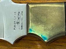 Parker Cut. Co. 8 1/8" Trailing Point "King of the Beast" Hunting Knife w/Pakkawood Handle Japan