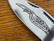 Parker Cut. Co. Clasp Folding Knife w/Smooth Bone Scales Japan