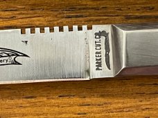 Parker Cut. Co. No. 1997 Straight Back Hunting Knife w/Smooth Bone Scales Japan