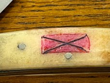 Parker Cut. Co. No. 812 Customized Chickamauga 3-Blade Congress Knife w/Smooth Bone Stag Scales Japa