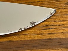 Parker Cut. Co. Tak Fukuta 8 1/8" Drop Point Hunting Knife w/Stainless Steel Blade & Stag Scales Jap