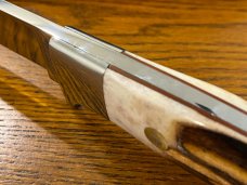 Parker Cut. Co. Tak Fukuta 8 1/8" Drop Point Hunting Knife w/Stainless Steel Blade & Stag Scales Jap