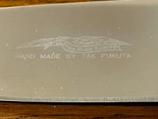 Parker Cut. Co. Tak Fukuta 8 1/8" Drop Point Hunting Knife w/Stainless Steel Blade & Stag Scales Jap
