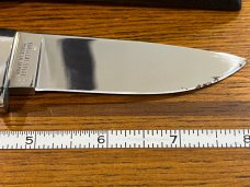 Parker Cut. Co. Tak Fukuta 8 1/8" Drop Point Hunting Knife w/Stainless Steel Blade & Stag Scales Jap