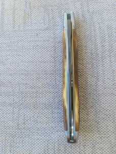 Bobby Toole Mammoth Slimline Trapper..A2..Fluted bolsters & caps..3.75" ..pouch...new..coa.