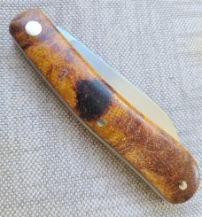 Bobby Toole Shadow Rag Micarta Dogleg Native...4" closed..Cpm154.. .pouch...new..coa.