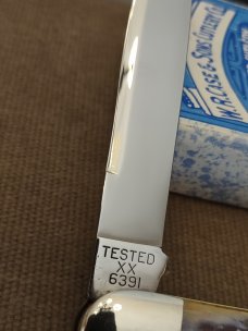 Case Classic 1990 Proto 1 of 3 Green Banana Bone Anglo Saxon Pattern # 6391