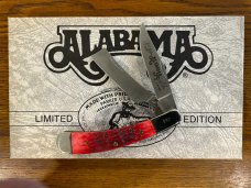 Parker USA Limited Ed Alabama  2-Blade Folding Knife w/Jigged Red Bone Scales SN#260 