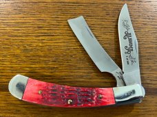 Parker USA Limited Ed Alabama  2-Blade Folding Knife w/Jigged Red Bone Scales SN#260 