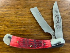 Parker USA Limited Ed Alabama  2-Blade Folding Knife w/Jigged Red Bone Scales SN#260 