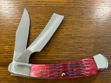 Parker USA Limited Ed Alabama  2-Blade Folding Knife w/Jigged Red Bone Scales SN#260 
