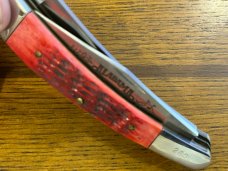 Parker USA Limited Ed Alabama  2-Blade Folding Knife w/Jigged Red Bone Scales SN#260 