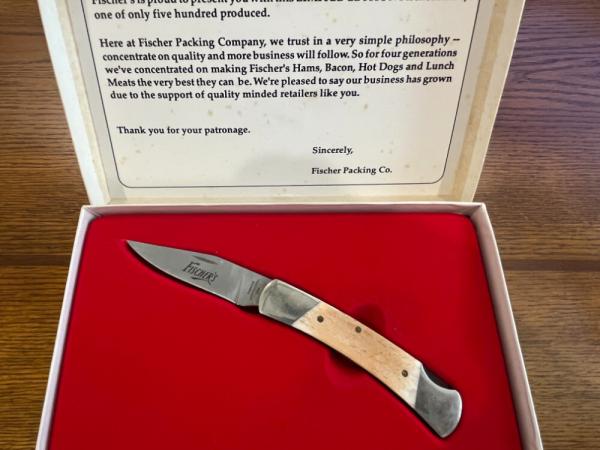 Parker USA Standing Stone Cutlery Limited Ed Fischer's Trapper Folding Knife SN#075