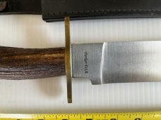 Parker USA/Randall Gilbreath Bowie Knife w/Crown Stag Handle SN#635 