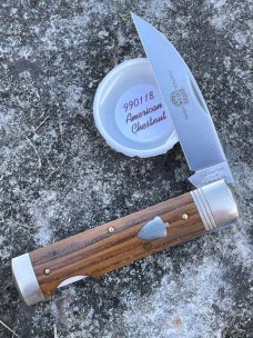 GEC ** 440C 990118 AMERICAN CHESTNUT WALL STREET POCKET KNIFE