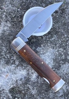 GEC ** 440C 990118 AMERICAN CHESTNUT WALL STREET POCKET KNIFE