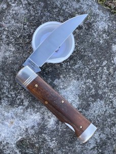 GEC ** 440C 990118 AMERICAN CHESTNUT WALL STREET POCKET KNIFE
