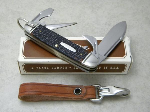 Western USA 901 Delrin Camp Scout Utility Knife & Leather Strap c.1981 - NIB 
