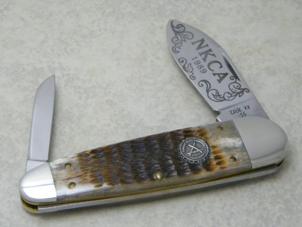 Case USA 1989 NKCA ROG 62070 SS Rogers Bone Large Sleeveboard Club Knife