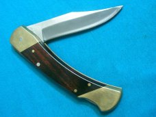 VINTAGE SCHRADE USA LB7 BEAR PAW FOLDING HUNTER POCKET KNIFE KNIVES OLD SHEATH