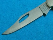 FROST CUTLERY JAPAN SAWCUT JIGGED BURNT BONE HANDLE LOCKBACK FOLDING JACK POCKET KNIFE KNIVES OLD