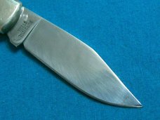 VINTAGE FROST JAPAN RAINBOW WOOD LITTLE COON SKINNER FOLDING POCKET KNIFE KNIVES OLD