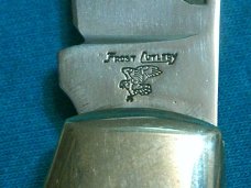 VINTAGE FROST JAPAN RAINBOW WOOD LITTLE COON SKINNER FOLDING POCKET KNIFE KNIVES OLD