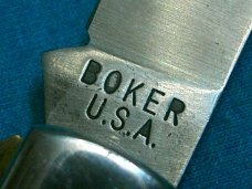 VINTAGE HAWKBILL BOKER 8329 USA 3 BLADE ELECTRICIANS LINEMANS FOLDING POCKET KNIFE KNIVES OLD MIB
