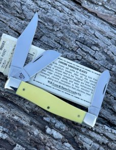 CASE XX ** 1999 YELLOW SYNTHETIC CV 3 BLADE LARGE 75 PATTERN STOCKMAN