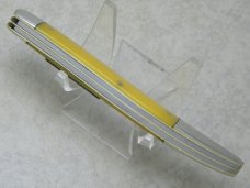 KA-BAR Kabar Olean NY Yellow T29 Toothpick Fish Knife w/Hook Sharpener c.1923-1950