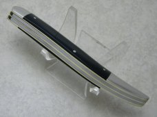 KA-BAR Kabar Stainless Black Linerlock Toothpick Fish Knife with Hook Sharpener c.1950's